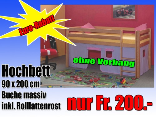 Hochbett Spielbett Buche massiv nur Fr. 200.- 